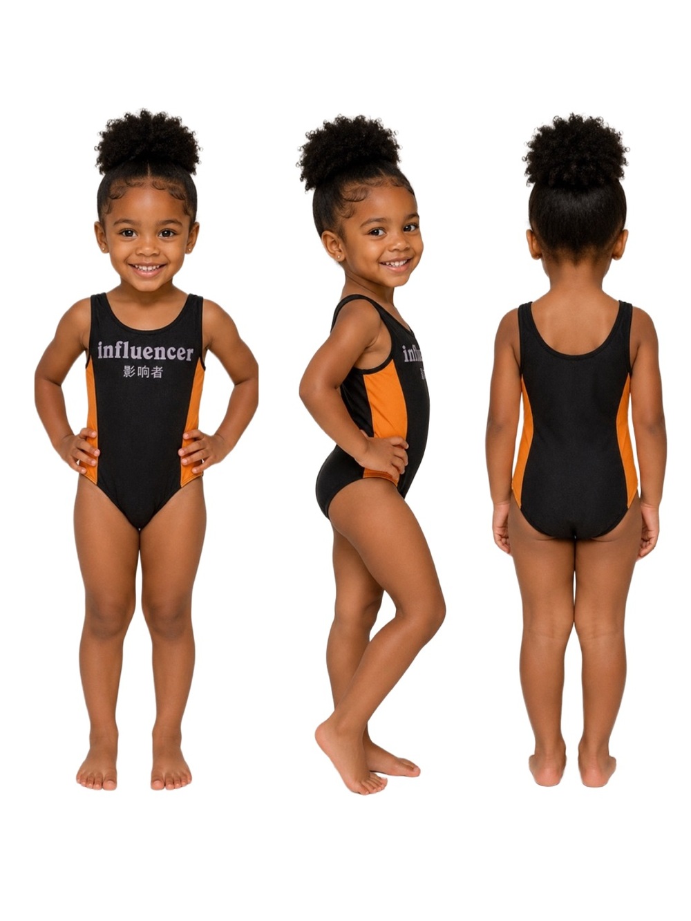FOREVER 21 GIRLS INFLUENCER ONE-PIECE SWIMSUIT SIZE 5/6 (NEW WITH TAGS) A14